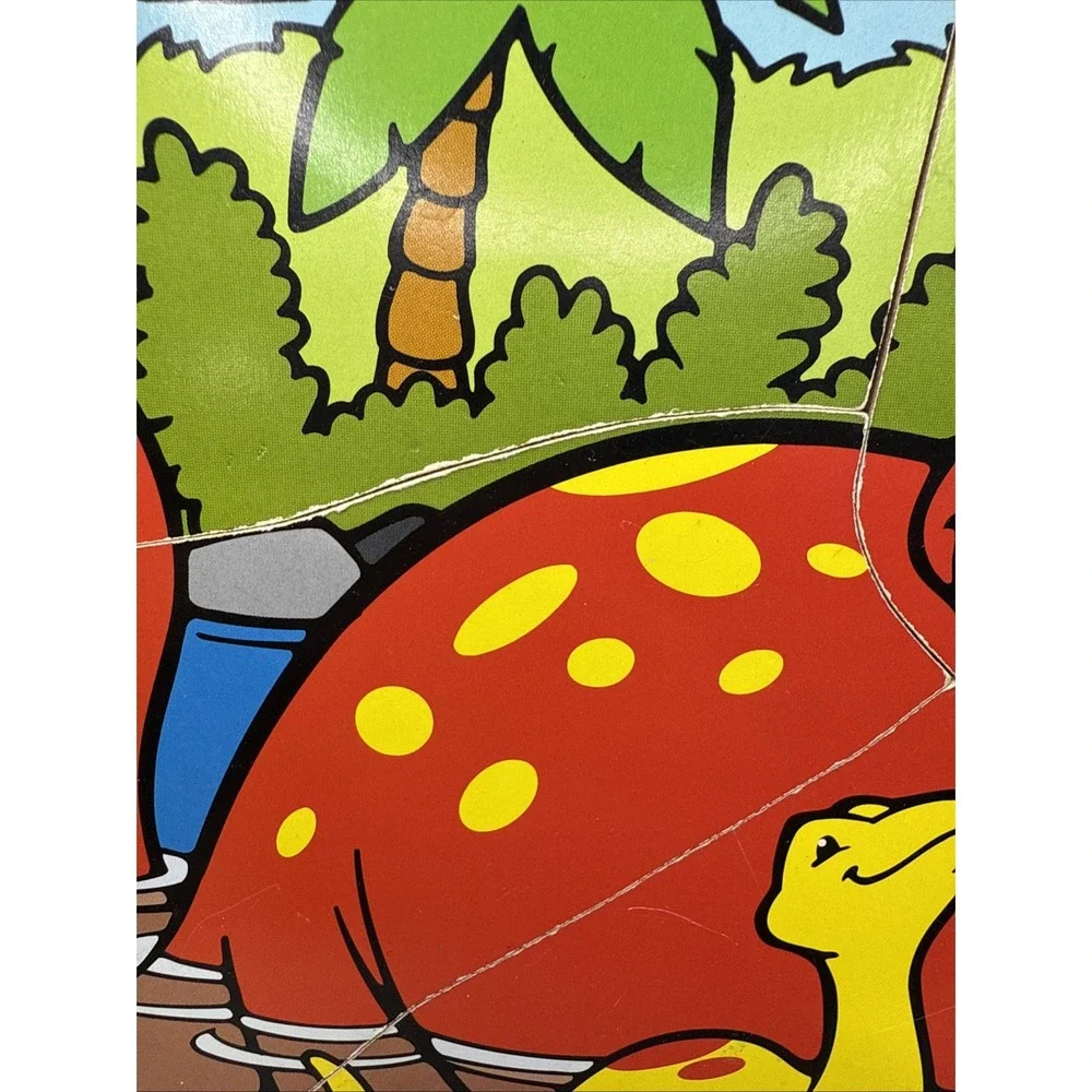 Vintage‎ 1995 Play Skool Dinosaur & Friends Wooden Puzzle